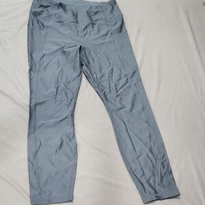 Fabletics Blue Leggings Shiny With Pockets